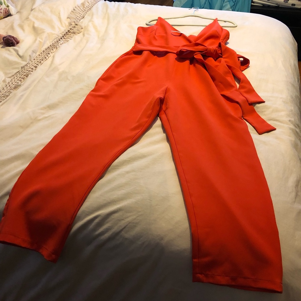 ASOS burned orange jumpsuit
